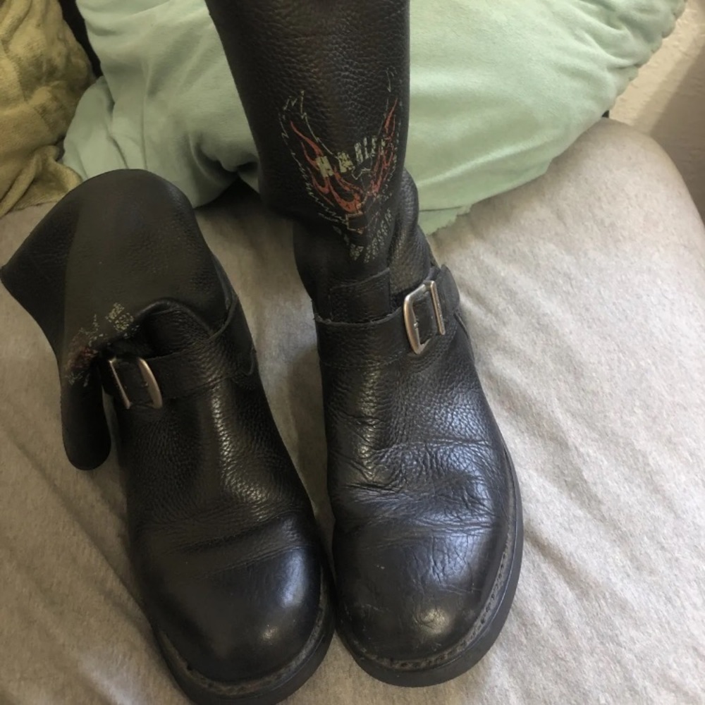 Vintage Harley Davidson boots